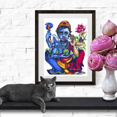 Vishnu's Lotus, Print