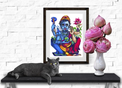 Vishnu's Lotus, Print