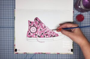 Watercolor Sneaker, Jessica Mack