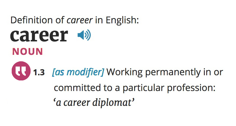 Definition of Career