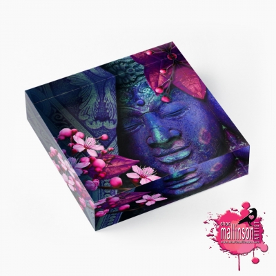 Buddha's Cherry Blossoms Art Prism